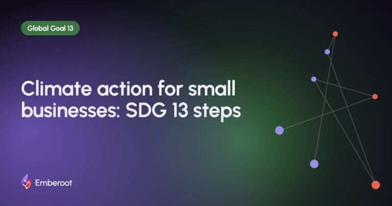 Climate action for small businesses: SDG 13 steps