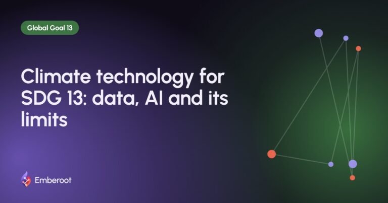 Climate technology for SDG 13: data, AI and its limits