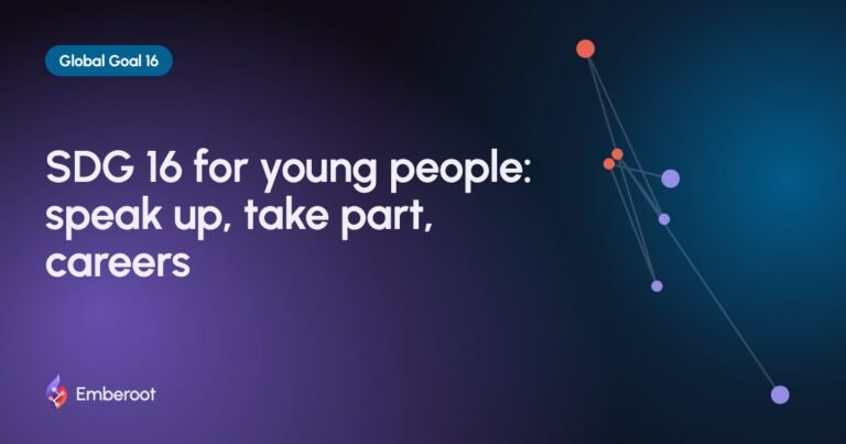 SDG 16 for young people: speak up, take part, careers