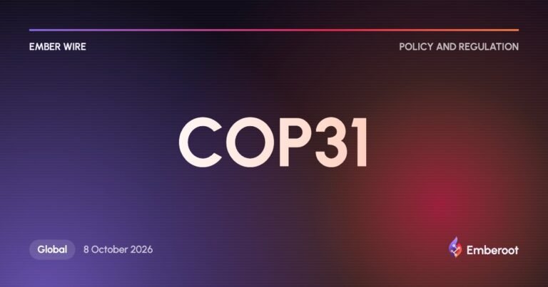 Ember Wire: COP31 hosts plan a presidency-led deal ahead of Antalya talks
