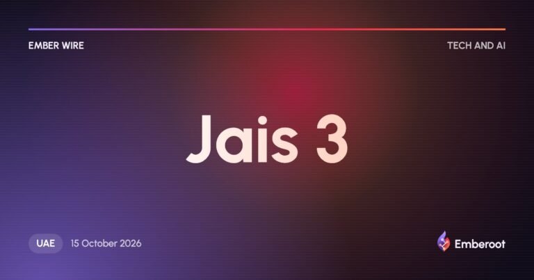 Ember Wire: Abu Dhabi releases Jais 3 open Arabic models and Jais Speech