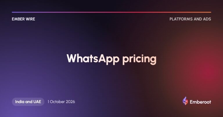 Ember Wire: WhatsApp now charges for service replies past 1,000 a month